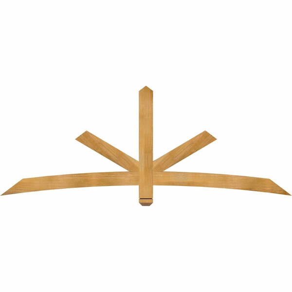 Ekena Millwork Alberta Rough Sawn Timber Gable Bracket, Western Red Cedar, 84"W x 31"H x 2"D x 4"F, 9/12 Pitch GBW084X31X0204ALB00RWR - main